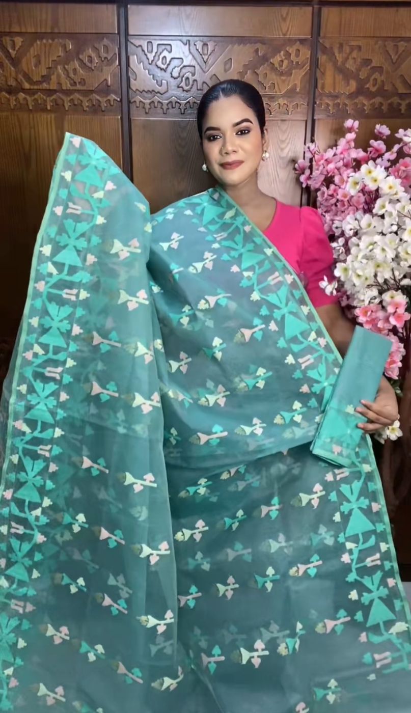 Paste Jamdani Saree 80 Count